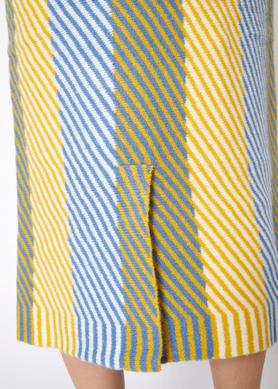 Multi Stripe Knit Midi Skirt - Laced Array