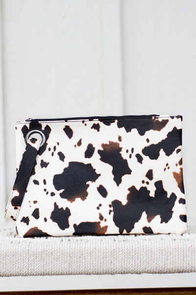 Cow Print Oversized Everyday Clutch - Laced Array