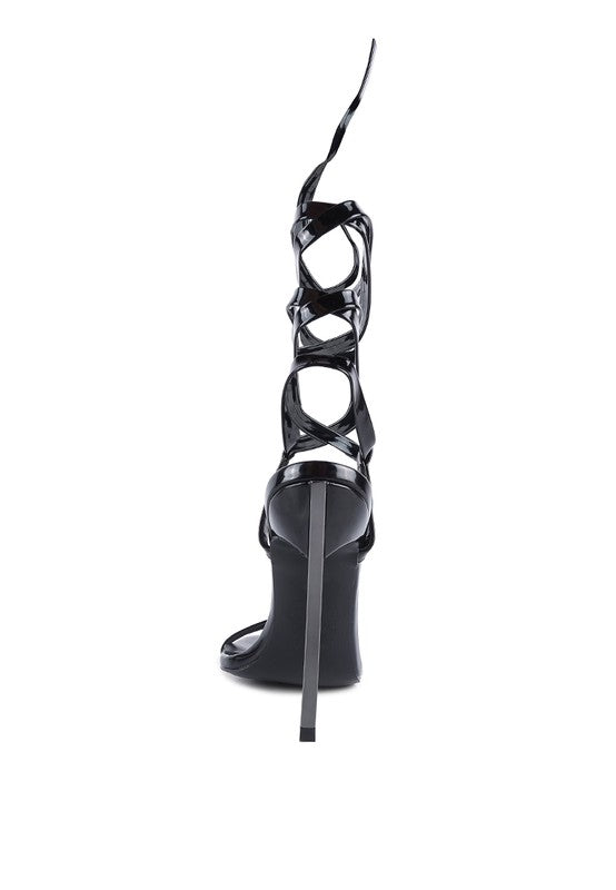 SMACKER STILETTO LACE UP SANDAL - Laced Array